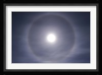 Halo around full moon taken near Gleichen, Alberta, Canada Fine Art Print