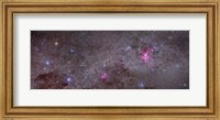 Mosaic of the Carina Nebula and Crux area in the southern sky Fine Art Print