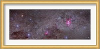 Mosaic of the Carina Nebula and Crux area in the southern sky Fine Art Print