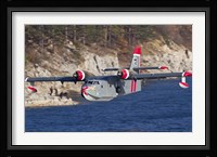 Canadair CL-215-1A10 in flight over Bulgaria Fine Art Print