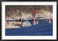 Canadair CL-215-1A10 in flight over Bulgaria Fine Art Print