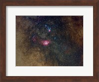 Widefield view of nebulae in Sagittarius Fine Art Print