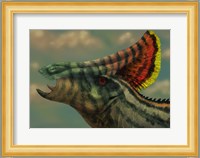 Olorotitan dinosaur portrait Fine Art Print