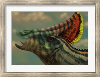 Olorotitan dinosaur portrait Fine Art Print