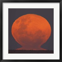 The Thunder's Moon rising over Rio de La Plata, Argentina Fine Art Print