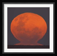 The Thunder's Moon rising over Rio de La Plata, Argentina Fine Art Print