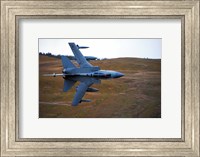 A Royal Air Force Tornado GR4 during low fly training in North Wales Fine Art Print