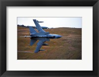 A Royal Air Force Tornado GR4 during low fly training in North Wales Fine Art Print