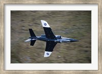 Alpha Jet of the Royal Air Force low level flying over North Wales Fine Art Print