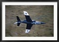 Alpha Jet of the Royal Air Force low level flying over North Wales Fine Art Print