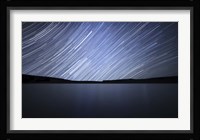 Star trails of the celestial equator in Somuncura, Argentina Fine Art Print