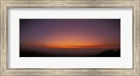 Panoramic view of Las Campanas Observatory at twilight, Chile Fine Art Print