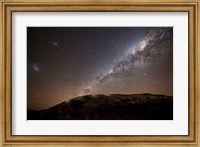 The Milky Way rising above the hills of Azul, Argentina Fine Art Print