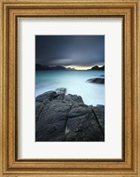 A long exposure scene at Haukland Beach in Lofoten, Norway Fine Art Print