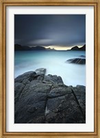A long exposure scene at Haukland Beach in Lofoten, Norway Fine Art Print