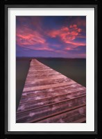 Alcudia Beach pier in Mallorca, Spain Fine Art Print