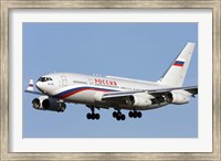 An Ilyushin Il-96 airliner prepares for landing Fine Art Print
