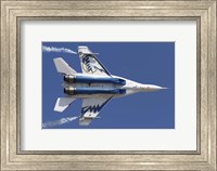 Bottom view of a Russian MiG-29OVT aerobatic aircraft Fine Art Print