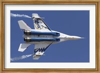 Bottom view of a Russian MiG-29OVT aerobatic aircraft Fine Art Print