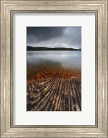 Geology lines in Sandvannet Lake, Nordland County, Norway Fine Art Print