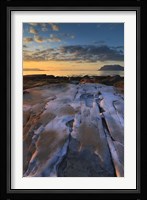 Summer evening looking out over Vagsfjorden, Troms County, Norway Fine Art Print