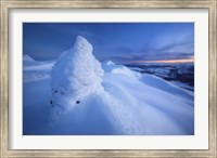 Sunset on the summit Toviktinden Mountain, Norway Fine Art Print