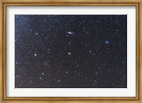 The Andromeda Galaxy and Triangulum Galaxy with star clusters Fine Art Print