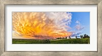 Panoramic view of mammatocumulus clouds, Alberta, Canada Fine Art Print