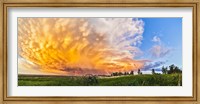 Panoramic view of mammatocumulus clouds, Alberta, Canada Fine Art Print