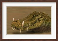 Kaprosuchus saharicus head detail Fine Art Print