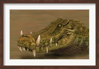 Kaprosuchus saharicus head detail Fine Art Print
