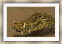 Kaprosuchus saharicus head detail Fine Art Print