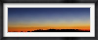 Wide panorama of Comet Panstarrs, Buenos Aires, Argentina Framed Print