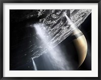Geysers of Enceladus showing cryovolcanism near the South Pole of Enceladus Fine Art Print