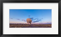 The Very Large Array radio telescope in New Mexico at sunset Fine Art Print