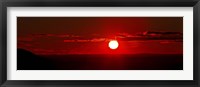A panoramic image where clouds mimic solar prominences Fine Art Print