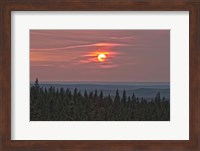 Sunset at Horseshoe Canyon, Cypress Hills Interprovincial Park, Alberta, Canada Fine Art Print
