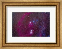 The Orion Nebula, Belt of Orion, Sword of Orion and nebulosity Fine Art Print