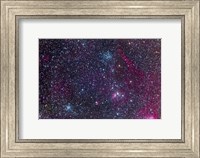 The Pinwheel Cluster and Starfish Cluster in the constellation Auriga Fine Art Print