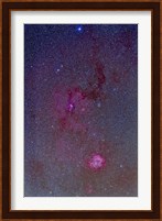 The Rosette Nebula with nebulosity complex in Monoceros Fine Art Print
