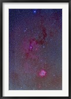 The Rosette Nebula with nebulosity complex in Monoceros Fine Art Print