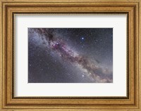 The Summer Triangle stars in the Milky Way through Cygnus, Lyra and Aquila Fine Art Print