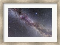 The Summer Triangle stars in the Milky Way through Cygnus, Lyra and Aquila Fine Art Print