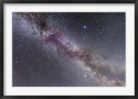 The Summer Triangle stars in the Milky Way through Cygnus, Lyra and Aquila Fine Art Print