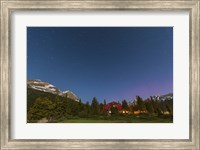 A moonlit nightscape taken in Banff National Park, Alberta Canada Fine Art Print