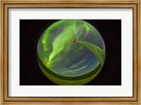 An aurora display taken from Wintering Hills Wind Farm, Alberta, Canada Fine Art Print