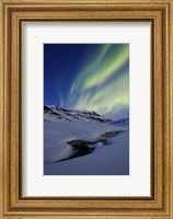 Aurora Over Skittendalstinden in Troms County, Norway Fine Art Print