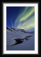 Aurora Over Skittendalstinden in Troms County, Norway Fine Art Print