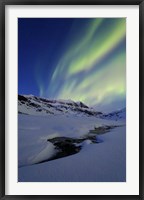 Aurora Over Skittendalstinden in Troms County, Norway Fine Art Print
