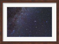 Cassiopeia, Perseus and Andromeda area of the northern autumn sky Fine Art Print